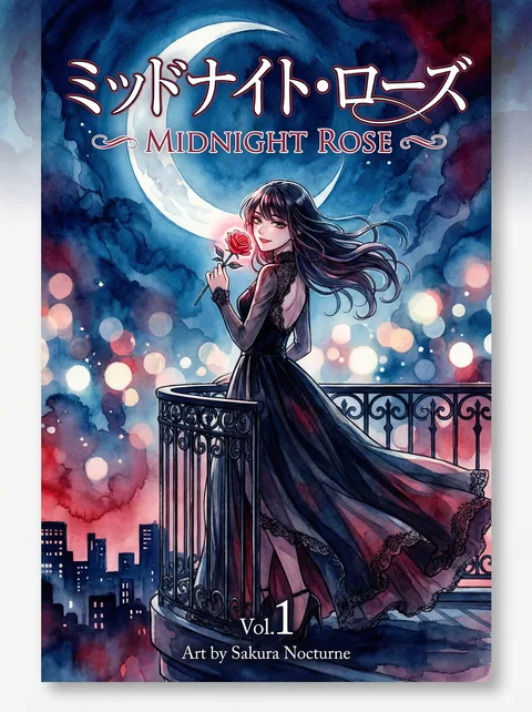 禁漫天堂 - 新作漫画《午夜玫瑰》封面